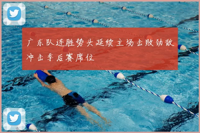 广东队连胜势头延续主场击败劲敌冲击季后赛席位